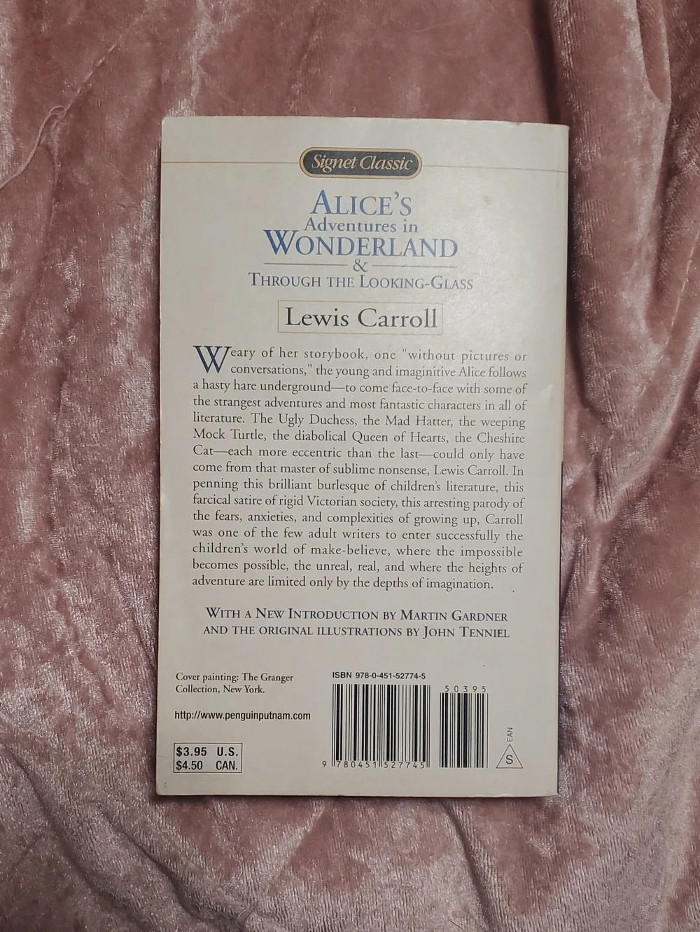 Alice's adventure in wonderland and through the looking glass by Lewis Carroll